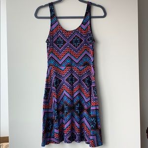 Express Tribal Fit and Flare Dress